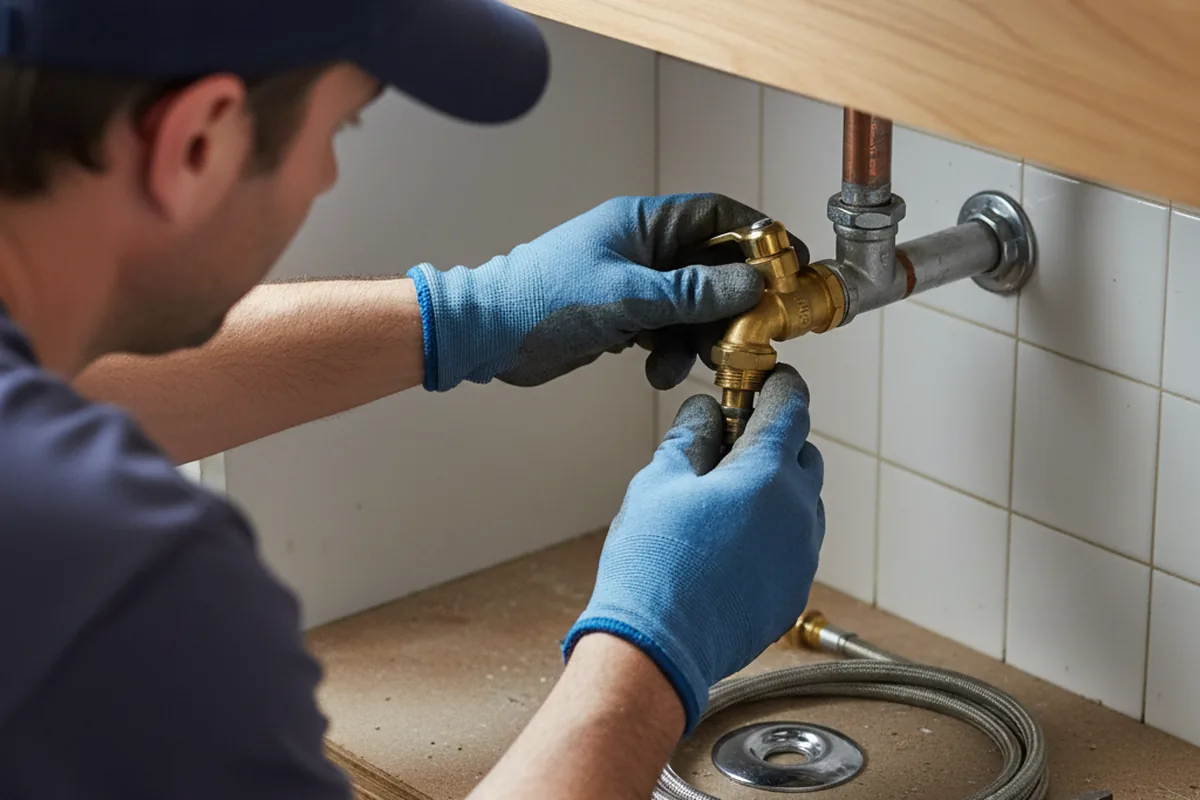 Shutoff valve and fitting work during Repiping in Hooper
